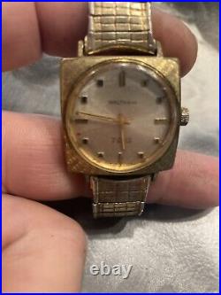 Vintage BULOVA sea king men automatic watch DAY/DATE Runs, Waltham Parts, Repair