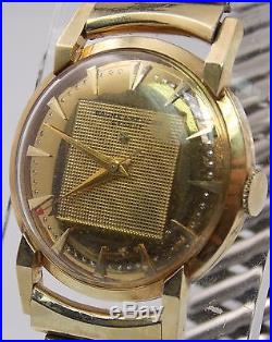 Vintage Baume & Mercier 14K Solid Gold Case Manual Wind Watch For Parts/Repair