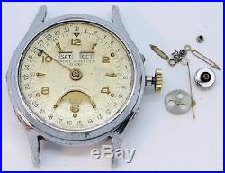 Vintage Baume Mercier Automatic Triple Date Moonphase Mens Watch PARTS REPAIR