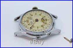 Vintage Baume Mercier Automatic Triple Date Moonphase Mens Watch PARTS REPAIR