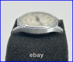 Vintage Bovet Chronograph Landeron 51 34mm Blue Tachymeter Dial Parts Repair