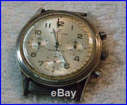 Vintage Breitling Wakmann 17 Jewels Chronograph Wristwatch For Repair or Parts