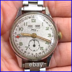 Vintage Britix Women Two Tone Mechanical Wind For Watch Parts Or Repair Only