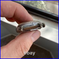 Vintage Bulova A-11 WW2 Military Hack Wrist Watch Black Dial PARTS / REPAIR