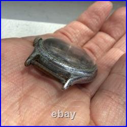 Vintage Bulova A-11 WW2 Military Hack Wrist Watch Black Dial PARTS / REPAIR