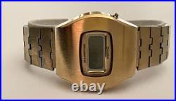 Vintage Bulova AccuQuartz Watch 10k R. G. P Back 2260 Bulova lcd REPAIR OR PARTS