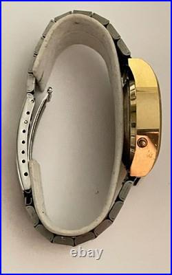 Vintage Bulova AccuQuartz Watch 10k R. G. P Back 2260 Bulova lcd REPAIR OR PARTS