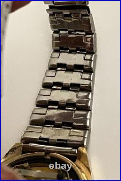 Vintage Bulova AccuQuartz Watch 10k R. G. P Back 2260 Bulova lcd REPAIR OR PARTS