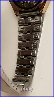 Vintage Bulova AccuQuartz Watch 10k R. G. P Back 2260 Bulova lcd REPAIR OR PARTS