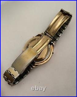 Vintage Bulova AccuQuartz Watch 10k R. G. P Back 2260 Bulova lcd REPAIR OR PARTS