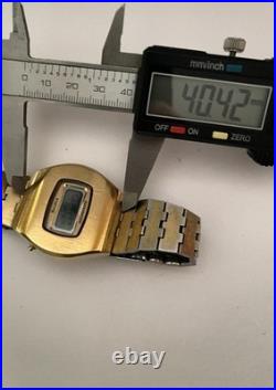 Vintage Bulova AccuQuartz Watch 10k R. G. P Back 2260 Bulova lcd REPAIR OR PARTS