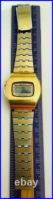 Vintage Bulova AccuQuartz Watch 10k R. G. P Back 2260 Bulova lcd REPAIR OR PARTS