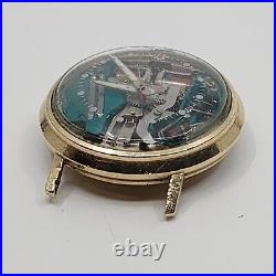 Vintage Bulova Accutron 214 Spaceview For Parts or Repair Hums But No Tick
