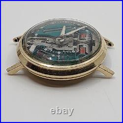 Vintage Bulova Accutron 214 Spaceview For Parts or Repair Hums But No Tick