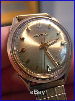 Vintage Bulova Accutron 214 Wrist Watch 1966 with Box REPAIR or PARTS