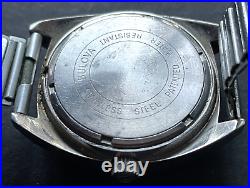 Vintage Bulova Accutron Men's Watch Silver Case Parts/Repair Blue Dial 35mm