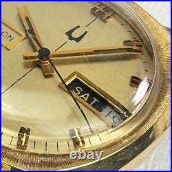 Vintage Bulova Accutron N4 1974 Day Date 10k GF Watch Parts Repair Speidel Band