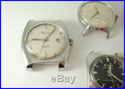 Vintage Bulova Automatic Watch Lot for Parts or Repair, Some Running