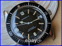 Vintage Bulova Caravelle Sea Hunter Diver Watch withPatina, Runs FOR PARTS/REPAIR