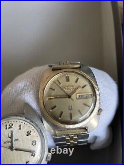 Vintage Bulova Men's Watch Lot Repair/ Parts