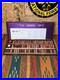 Vintage Bulova Watch Repair Parts Original Jewelers Wooden Box Vials