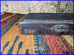 Vintage Bulova Watch Repair Parts Original Jewelers Wooden Box Vials
