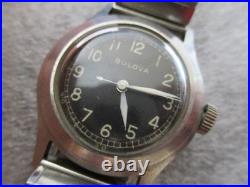 Vintage Bulova Ww2 Hack Mens Us Military Mechanical Watch 10 Ak -parts/repair