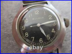 Vintage Bulova Ww2 Hack Mens Us Military Mechanical Watch 10 Ak -parts/repair