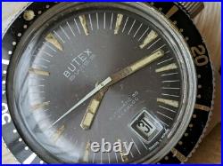 Vintage Butex 5 ATM Diver withAll SS Submarine Case, ETA 2452, Runs FOR PARTS/REPAIR Vintage Butex 5 ATM Diver withAll SS Submarine Case, ETA 2452, Runs FOR PARTS/REPAIR