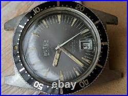 Vintage Butex 5 ATM Diver withAll SS Submarine Case, ETA 2452, Runs FOR PARTS/REPAIR Vintage Butex 5 ATM Diver withAll SS Submarine Case, ETA 2452, Runs FOR PARTS/REPAIR