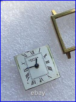 Vintage Cartier Paris Square 22.8mm Manual Wind, Only For Parts Or Repair. READ