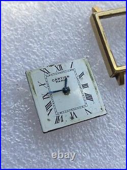 Vintage Cartier Paris Square 22.8mm Manual Wind, Only For Parts Or Repair. READ