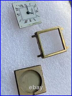 Vintage Cartier Paris Square 22.8mm Manual Wind, Only For Parts Or Repair. READ