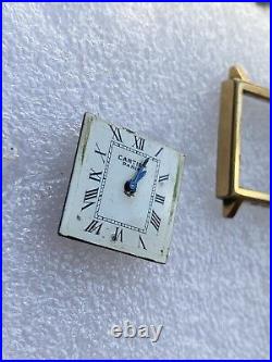 Vintage Cartier Paris Square 22.8mm Manual Wind, Only For Parts Or Repair. READ