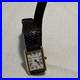 Vintage Catena 18K Gold 315 Swiss ElectroPlated Tank Watch FOR PARTS or REPAIR
