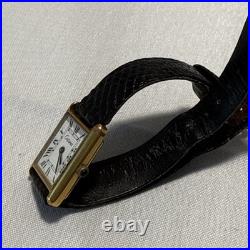 Vintage Catena 18K Gold 315 Swiss ElectroPlated Tank Watch FOR PARTS or REPAIR