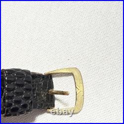 Vintage Catena 18K Gold 315 Swiss ElectroPlated Tank Watch FOR PARTS or REPAIR
