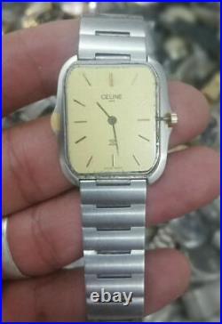 Vintage Celine Paris Quartz Wrist Watch For Parts and Repair