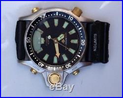 Vintage Citizen Aqualand Diver's Watch C023-088069 For Parts or Repair RARE