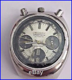 Vintage Citizen Bullhead Chronograph Watches / spare case -parts repair project
