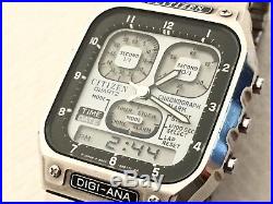 Vintage Citizen Digi-Ana Robot Face 8943-083652 Men's Watch 1981 Parts or Repair