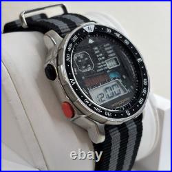 Vintage Citizen Men D060-086953 Quartz Digital Windsurfer FOR PARTS OR REPAIR