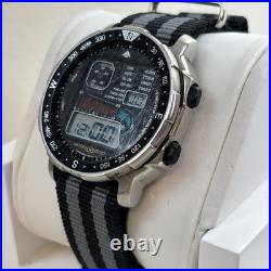 Vintage Citizen Men D060-086953 Quartz Digital Windsurfer FOR PARTS OR REPAIR