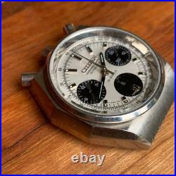 Vintage Citizen Panda Bullhead Chronograph 67-9356 Stainless Steel Parts Repair