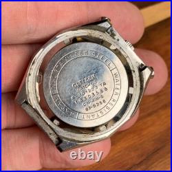 Vintage Citizen Panda Bullhead Chronograph 67-9356 Stainless Steel Parts Repair