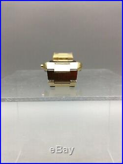 Vintage CompuChron Gold Tone Watch and Box for Parts/Repair Fast Ship G44