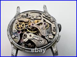 Vintage DELBANA Chronograph LEWYT SALES AWARD, 17 Jewels-For Parts/Repair