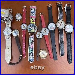 Vintage Disney Watches Mickey/Minnie Mouse Watch Repair or Parts Lot