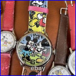 Vintage Disney Watches Mickey/Minnie Mouse Watch Repair or Parts Lot