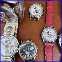 Vintage Disney Watches Mickey/Minnie Mouse Watch Repair or Parts Lot